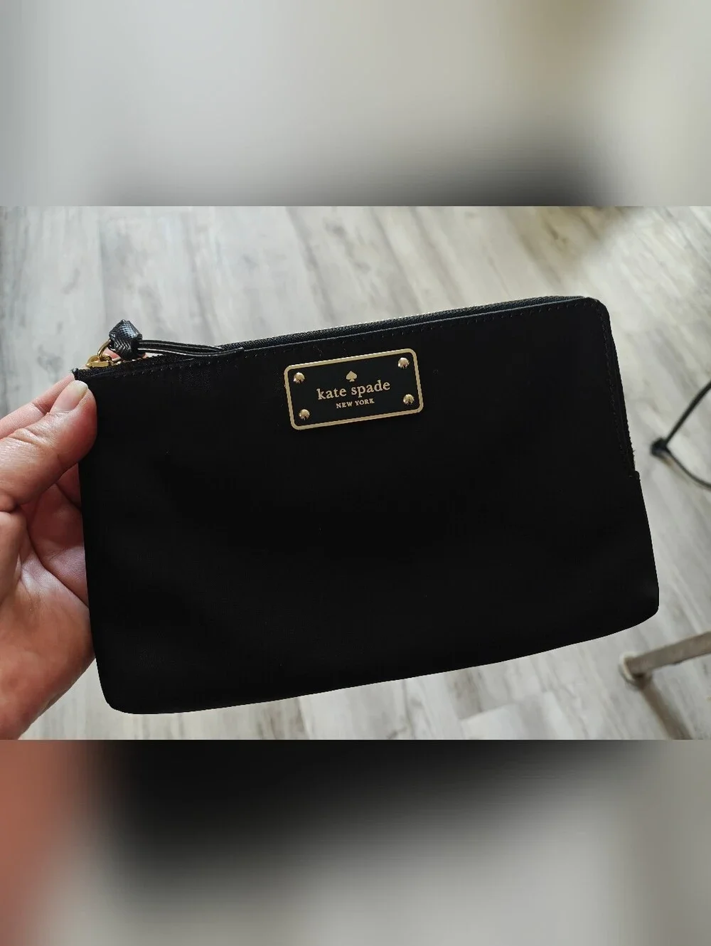Kate Spade Black Wristlet Clutch